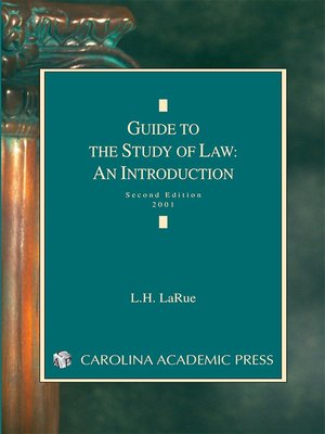 cover image of Guide to the Study of Law